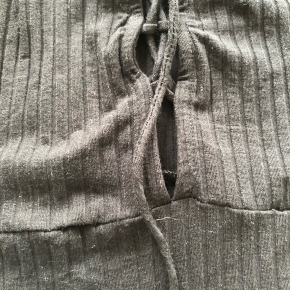 AQUA Ribbed Lace-Up Bodysuit - 100% Exclusive - Picture 8 of 14